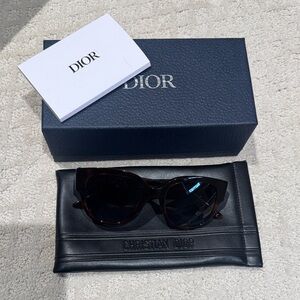 Authentic Dior Wildior BU 54MM Tortoise Cat Eye Sunglasses $470